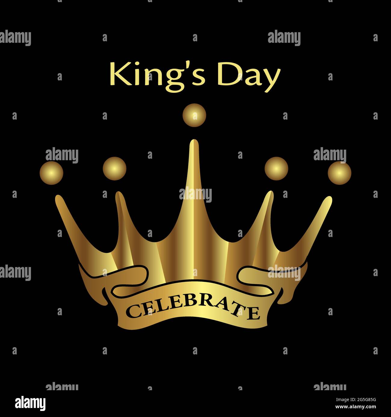 Feliz Día del Rey Celebre la ilustración vectorial Imagen Vector de