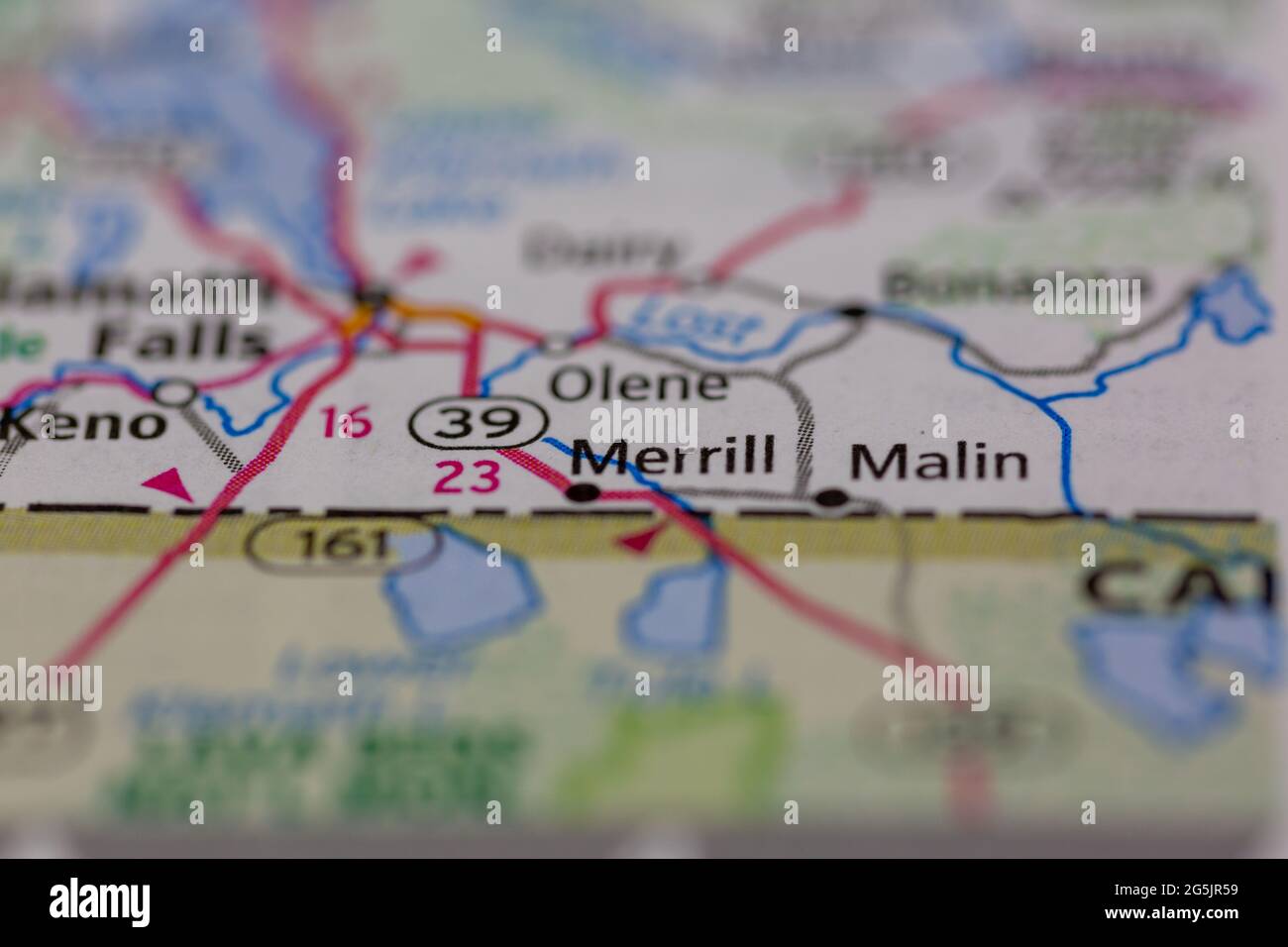 Mapa de merrill oregon fotografías e imágenes de alta resolución Alamy