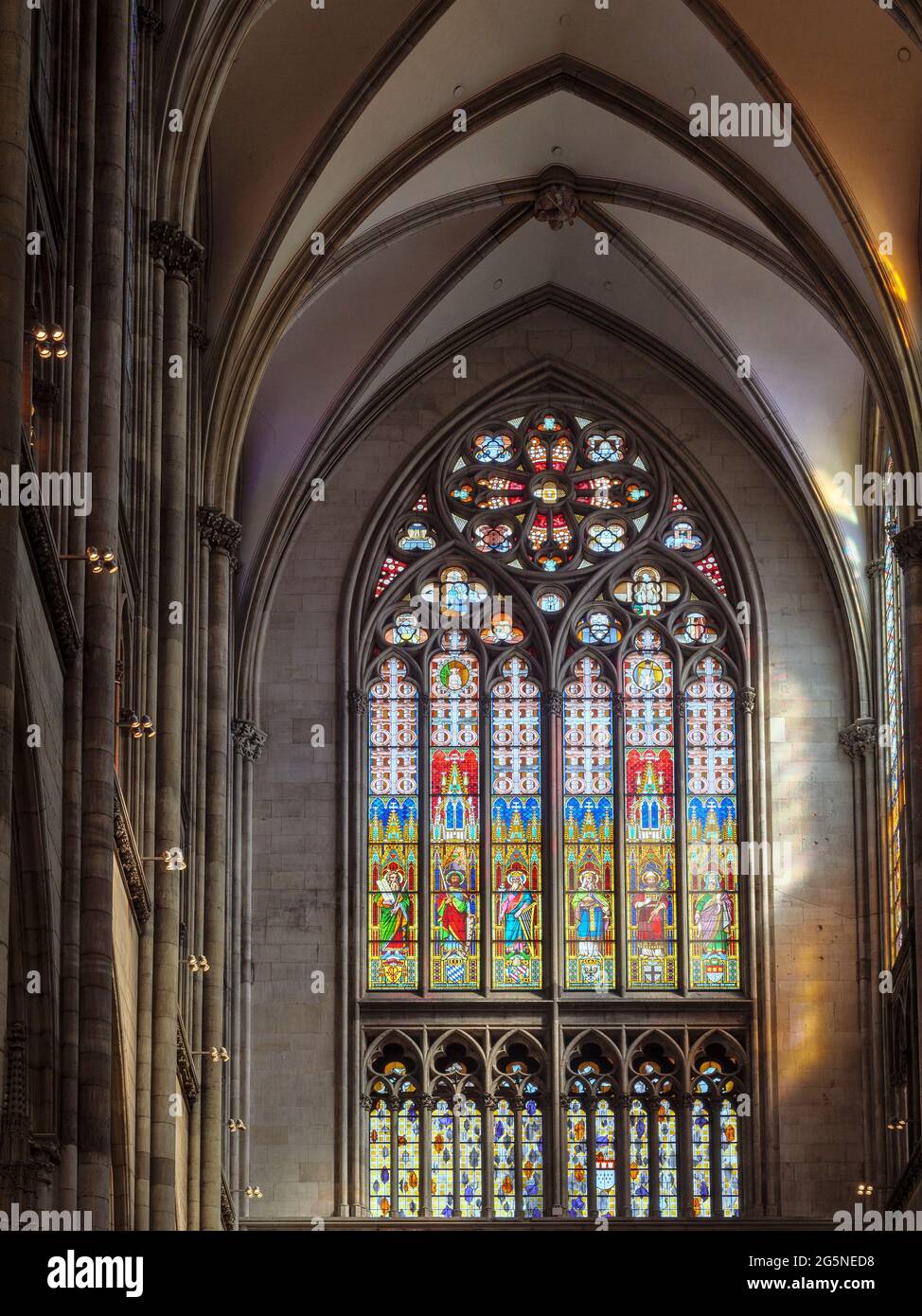 catedral, Colonia, Renania del Norte-Westfalia, Alemania, Europa Foto de stock