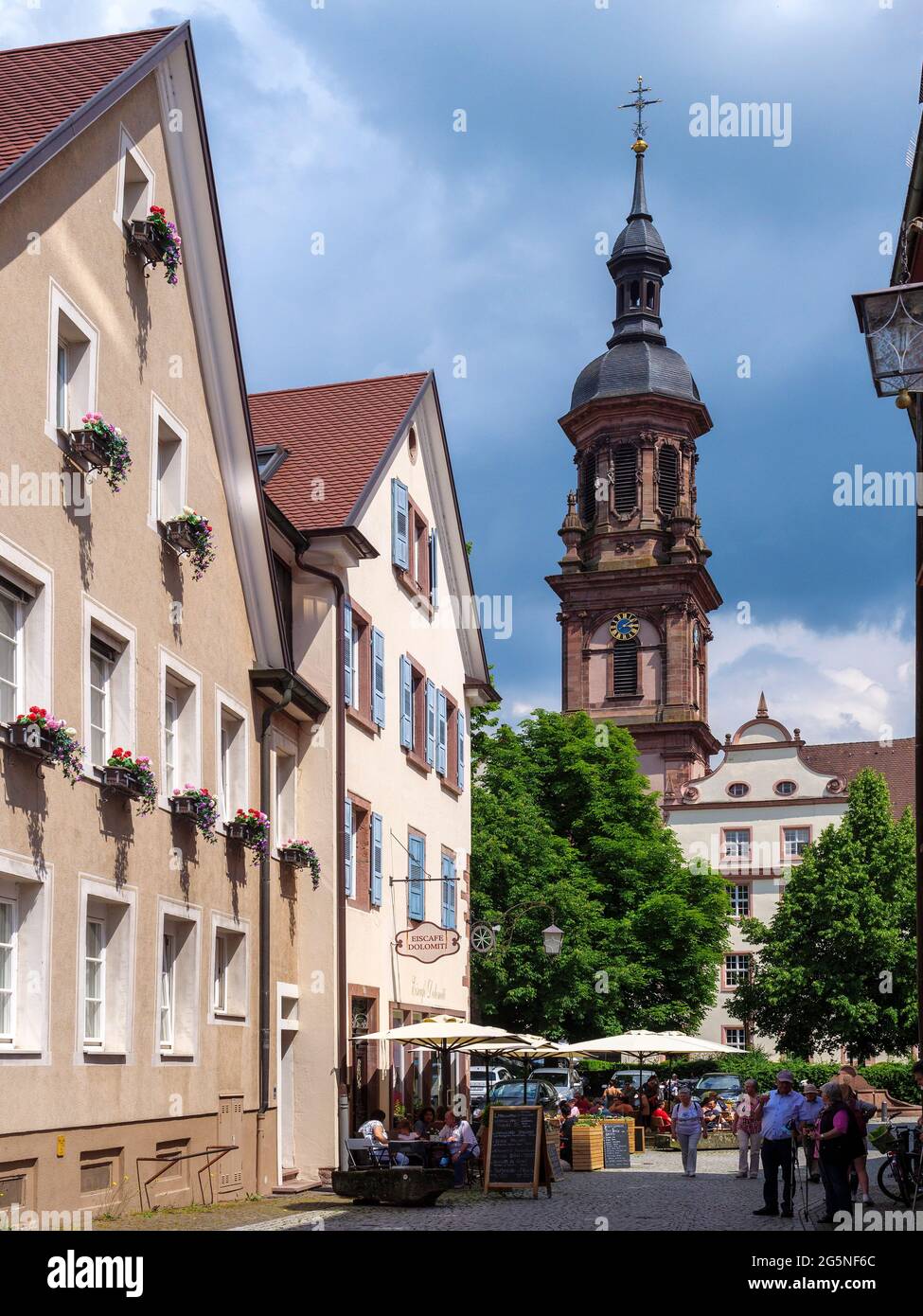 Iglesia de la ciudad de Gengenbach, Ortenaukreis, Baden-Wuerttemberg, Alemania, Europa Foto de stock