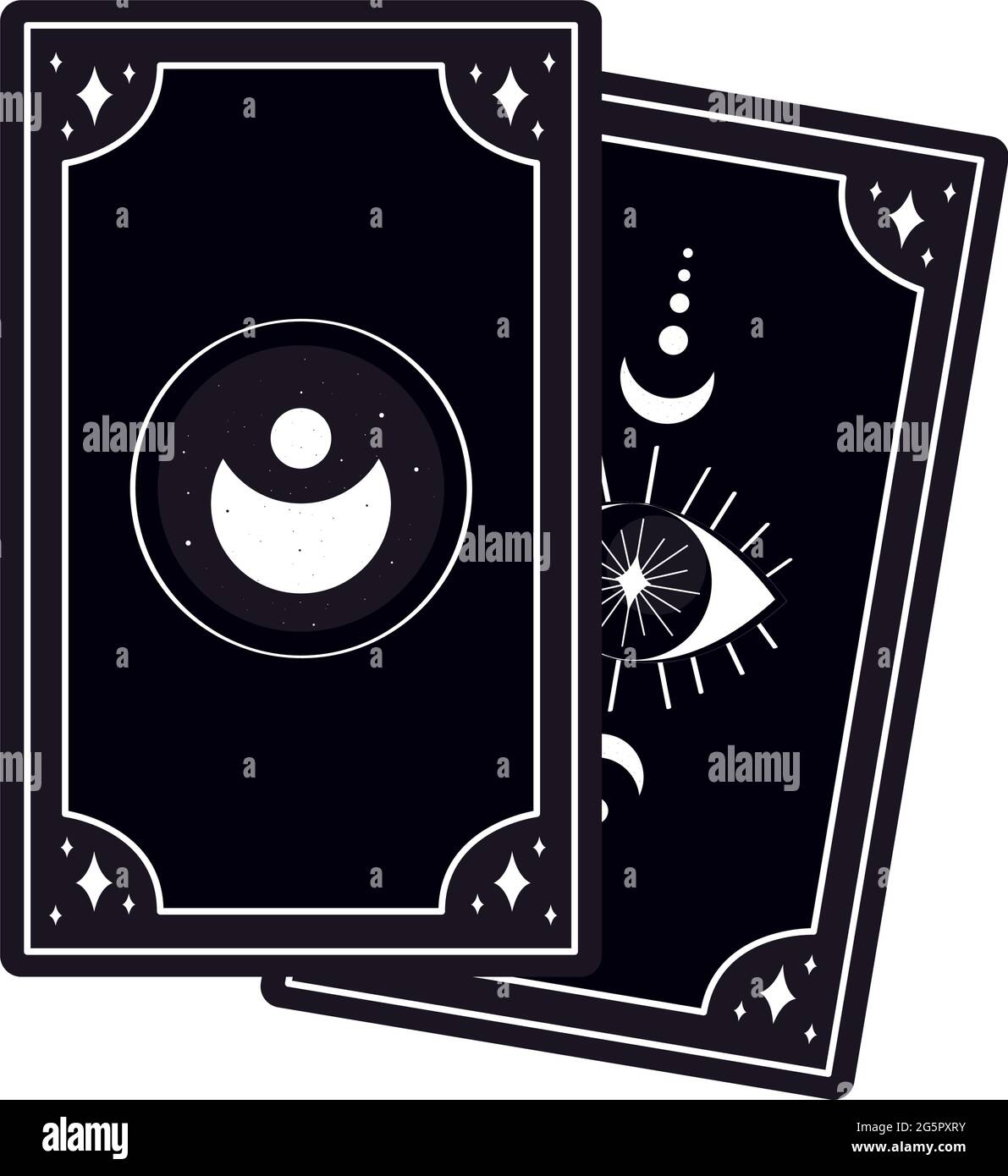tarjetas de tarot esotéricas Imagen Vector de stock - Alamy