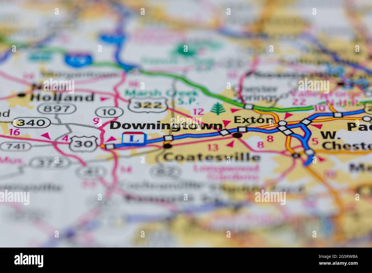 Mapa de downingtown fotografías e imágenes de alta resolución Alamy