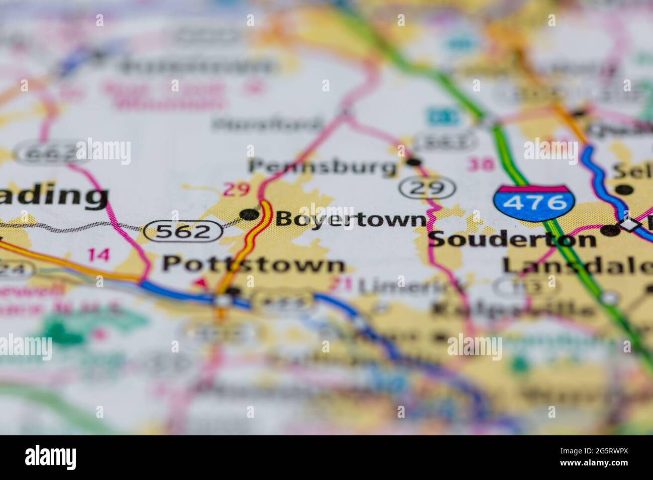 Mappa di boyertown fotografías e imágenes de alta resolución Alamy