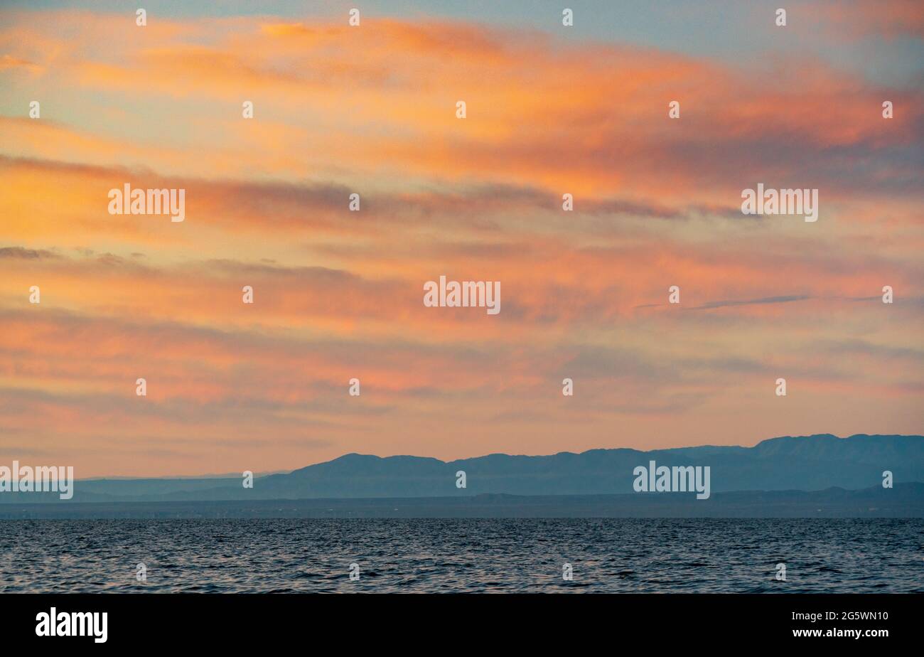 Salton Sea en el sur de California, Estados Unidos Foto de stock