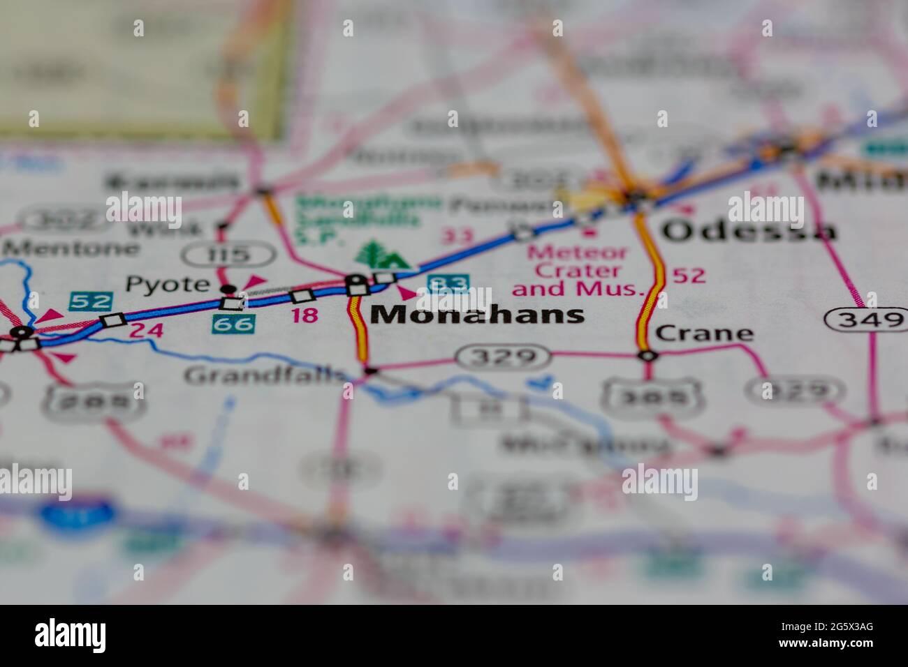 Mapa de monahans texas fotografías e imágenes de alta resolución Alamy
