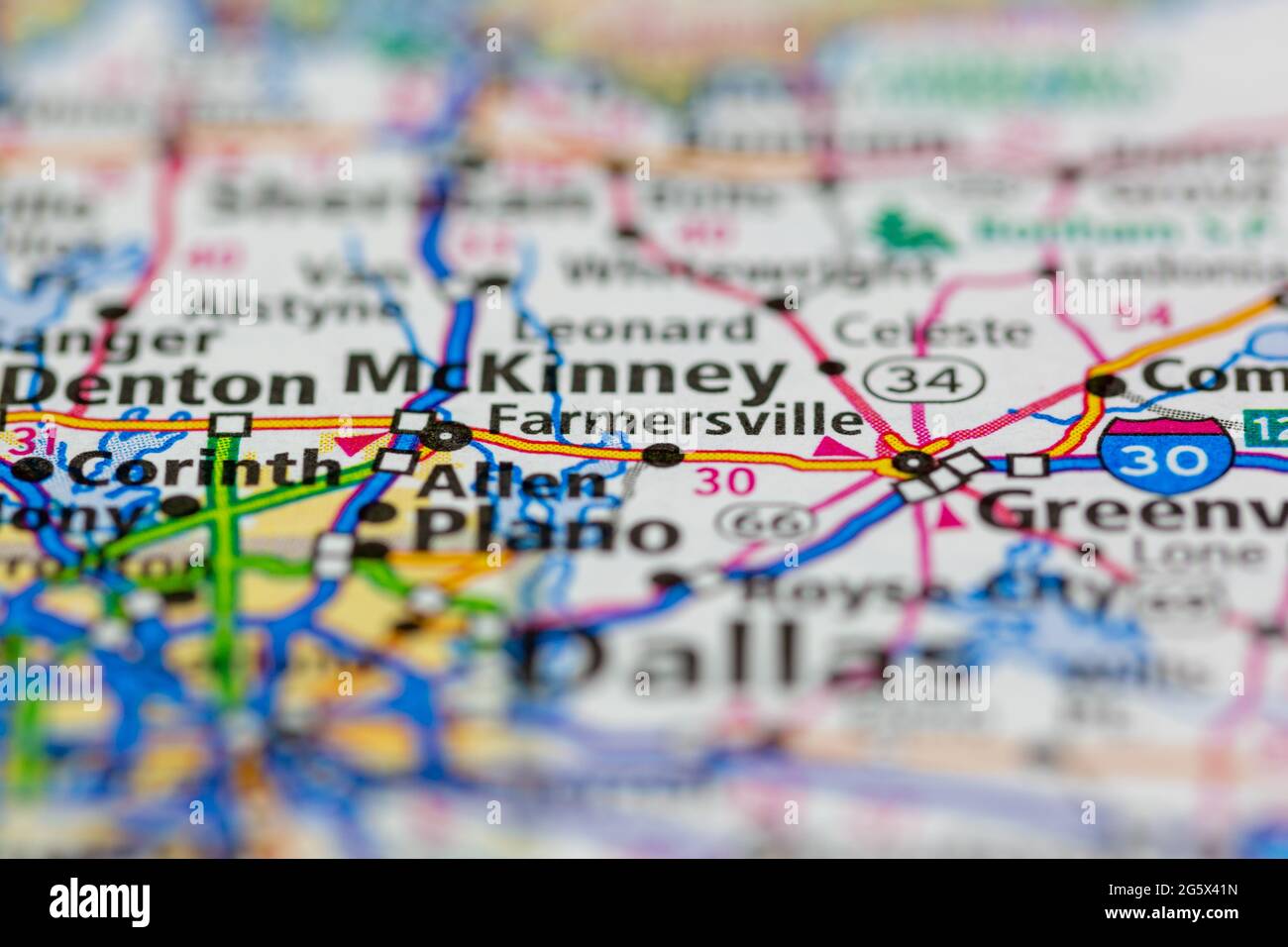 Mapa de farmersville fotografías e imágenes de alta resolución Alamy