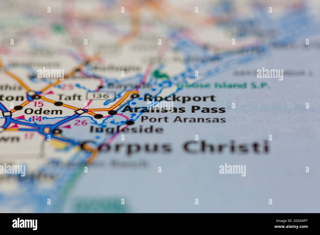 Mapa de texas aransas pass fotografías e imágenes de alta resolución