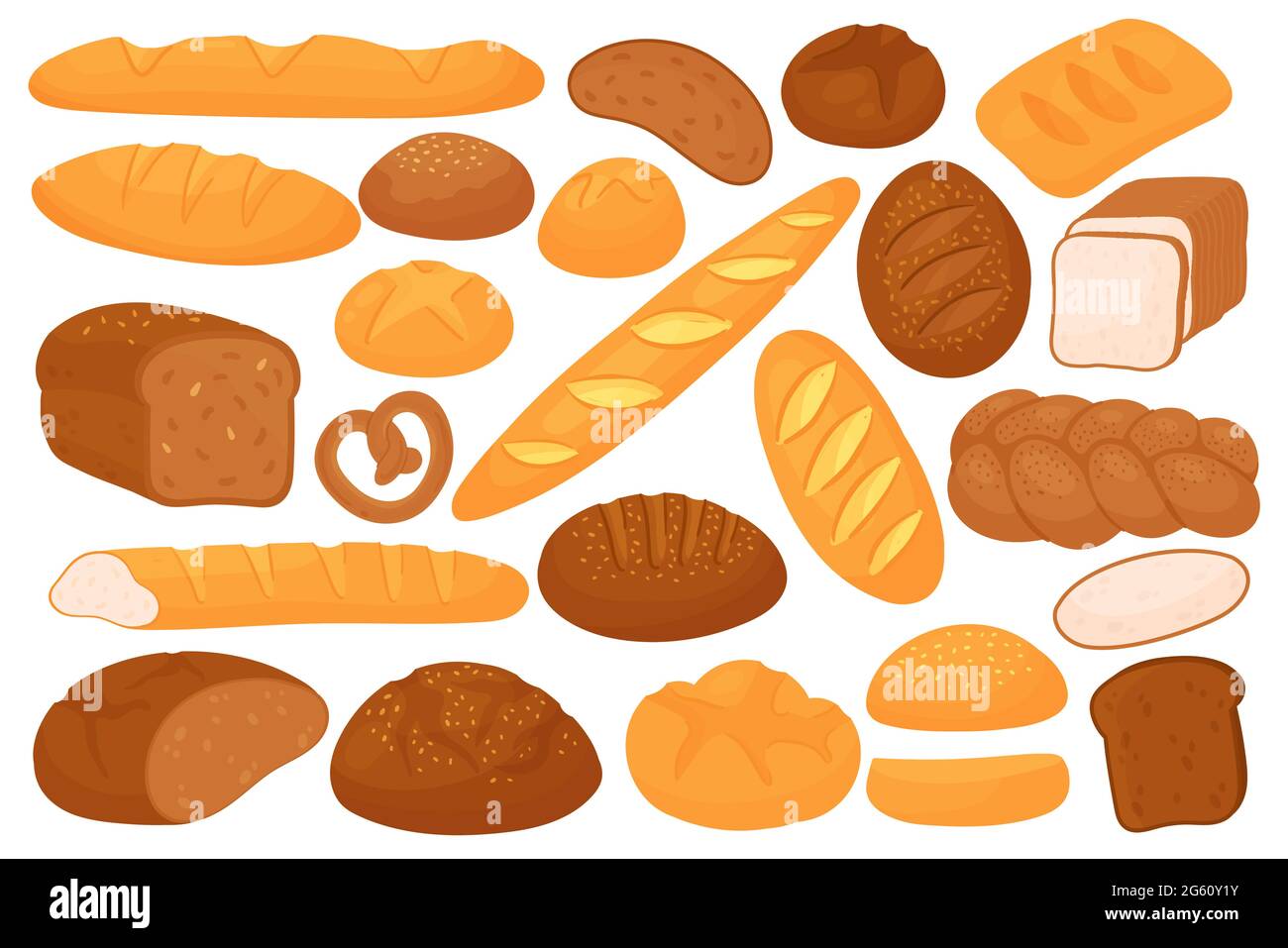 Rollo de pan de la comida entera Imágenes vectoriales de stock - Alamy