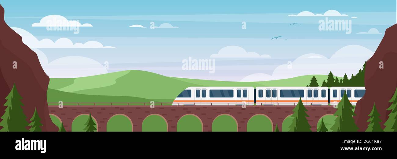 Puente tren Imágenes vectoriales de stock - Alamy