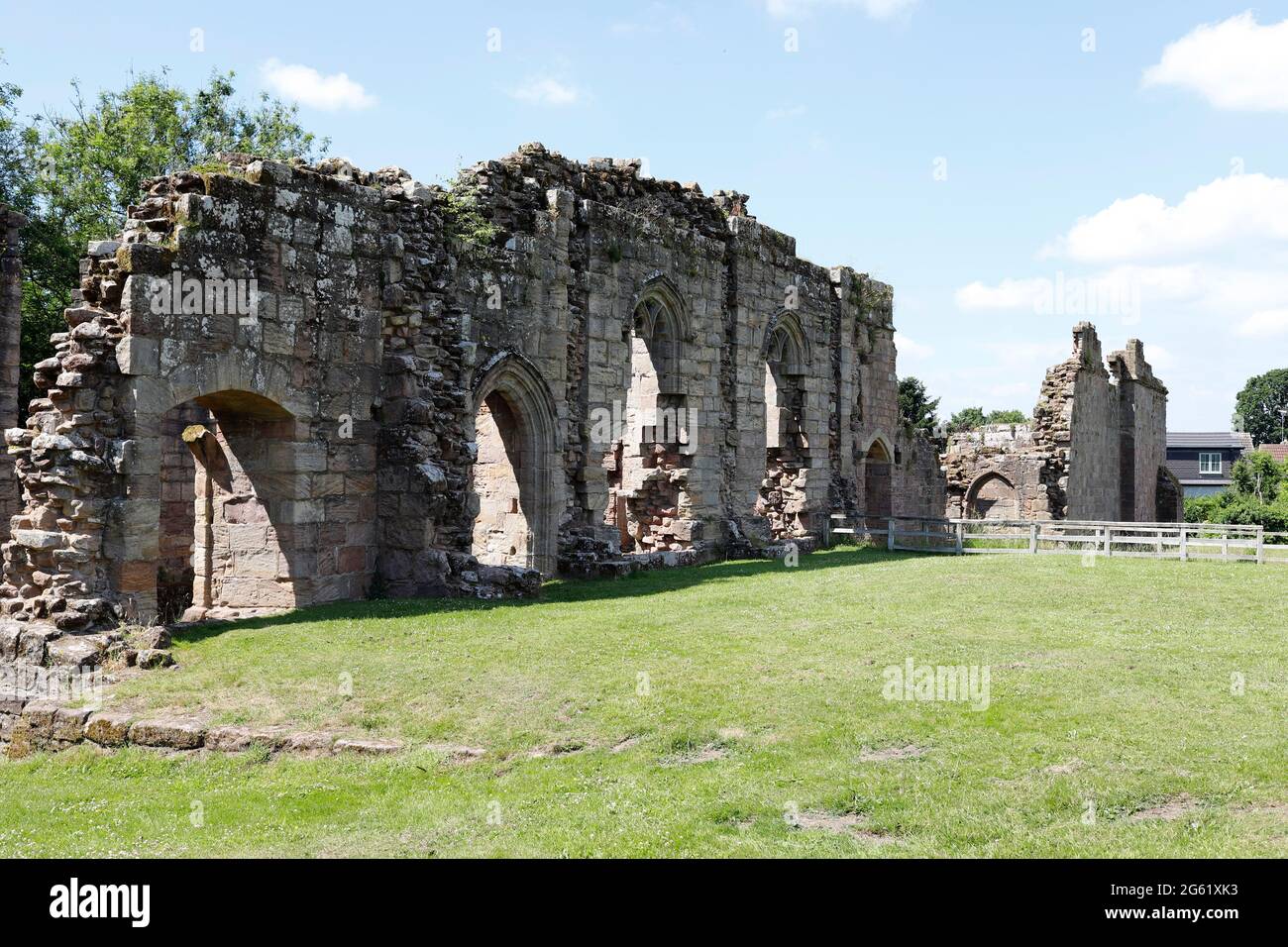 Castillo de Spofforth, cerca de harrogate. North Yorkshire, Reino Unido UNA casa solariega construida alrededor de 1224. El Magna Carter fue reputado para ser redactado en Spofforth 1215 Foto de stock