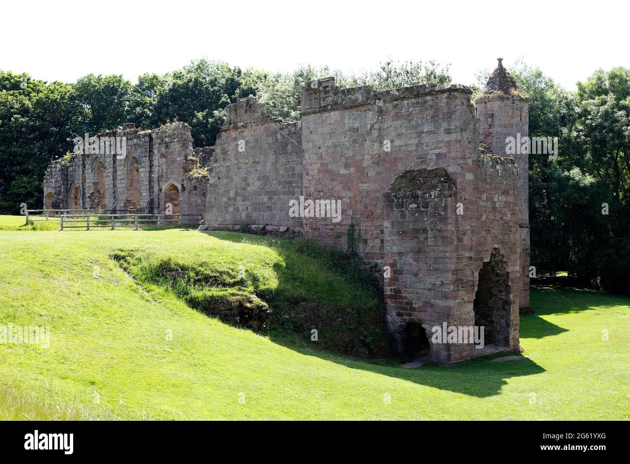 Castillo de Spofforth, cerca de harrogate. North Yorkshire, Reino Unido UNA casa solariega construida alrededor de 1224. El Magna Carter fue reputado para ser redactado en Spofforth 1215 Foto de stock