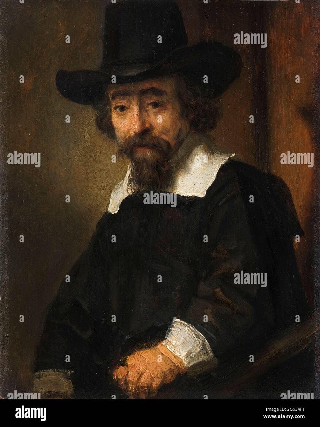 Rembrandt van Rijn, Efraín Bueno (1599-1665), médico, poeta y traductor  judío, pintura de retrato, 1645-1647 Fotografía de stock - Alamy