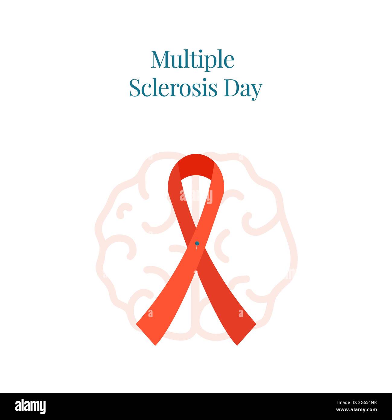 Día de esclerosis múltiple, ilustración Foto de stock