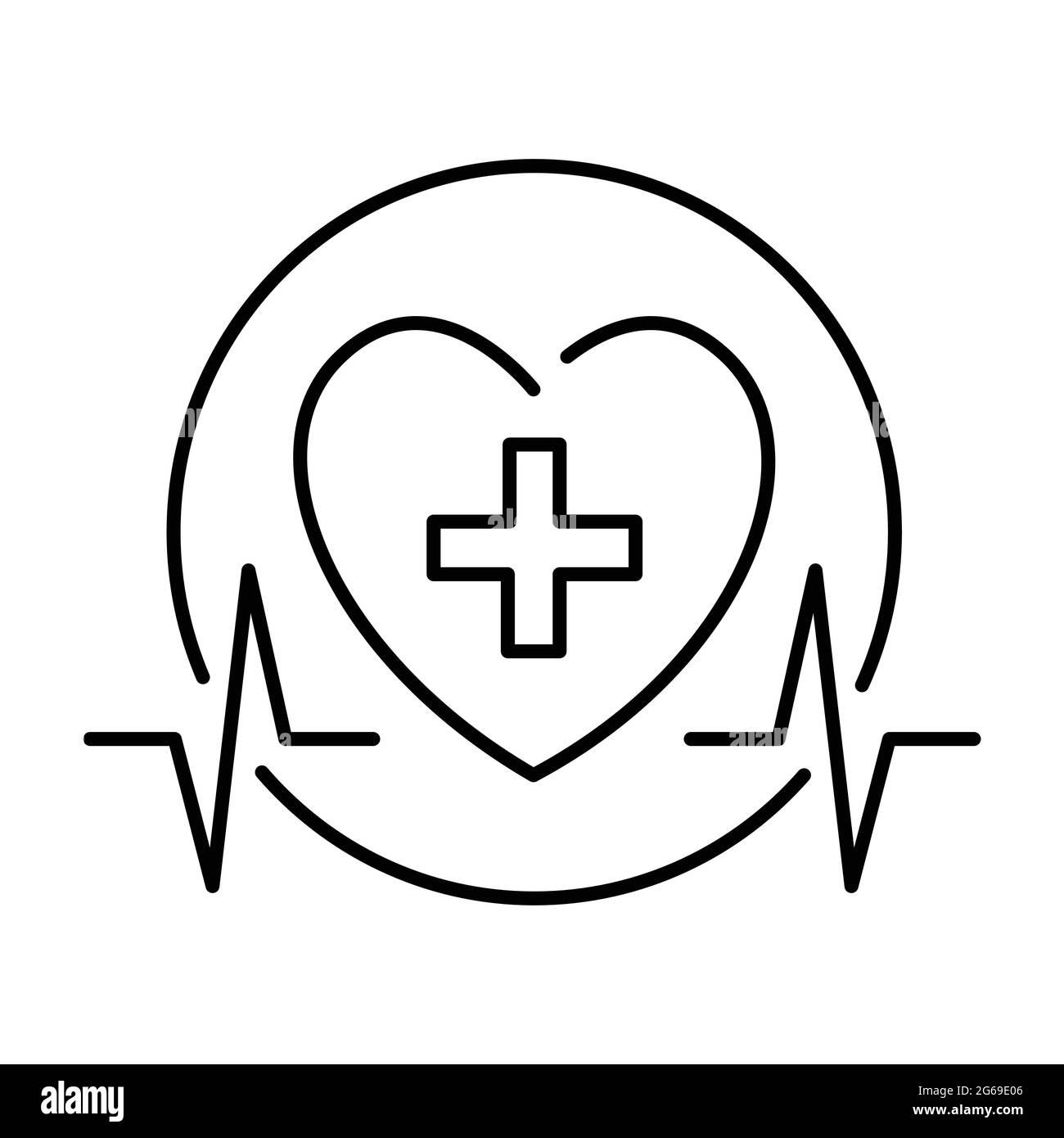 Buena salud logo Imágenes de stock en blanco y negro - Alamy