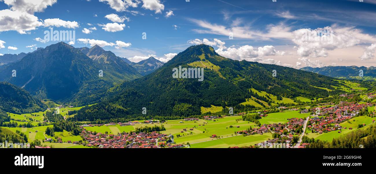 Alpes paisaje de montaña Baviera Alemania Foto de stock