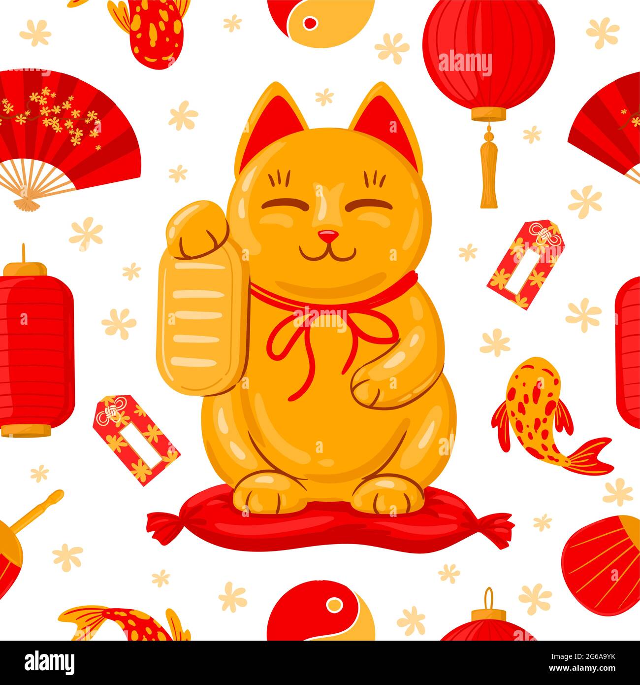 Gato de la suerte japonés, gato japonés maneki neko, png
