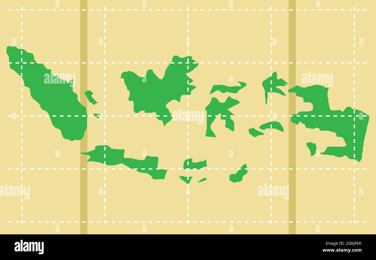 Mapa de indonesia Ilustración del Vector