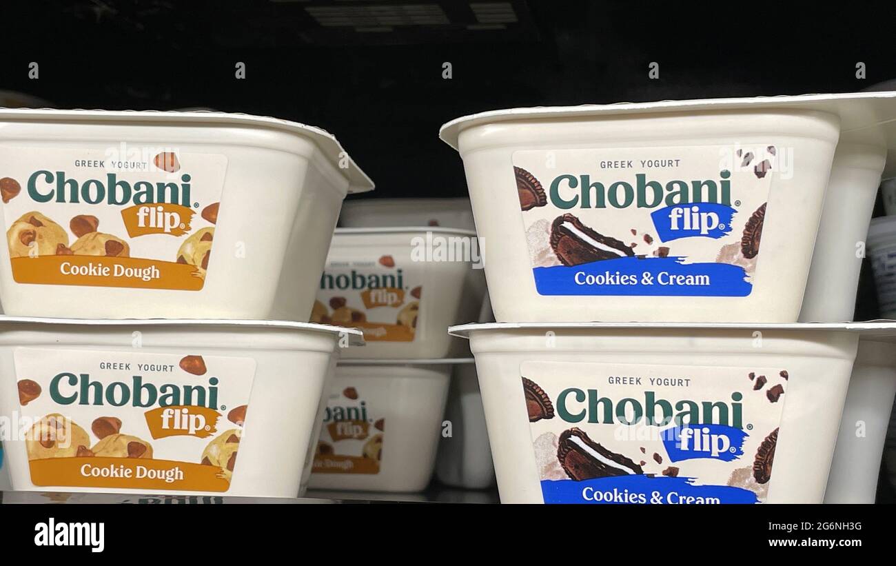 Greek Chobani Yogurt Fotos e Imágenes de stock Alamy