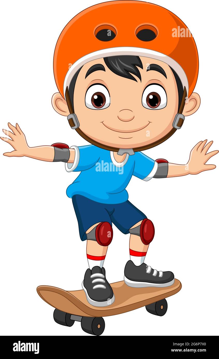 Little boy with skate board Imágenes vectoriales de stock - Alamy Little boy with skate board Imágenes vectoriales de stock - Alamy