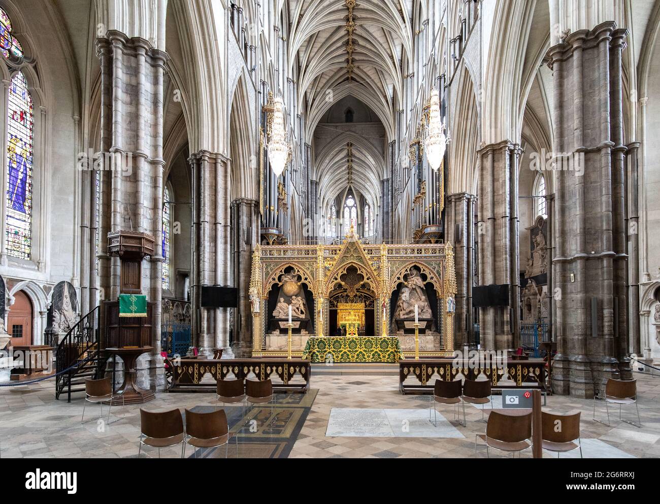 La Abadía de Westminster, London, UK Foto de stock