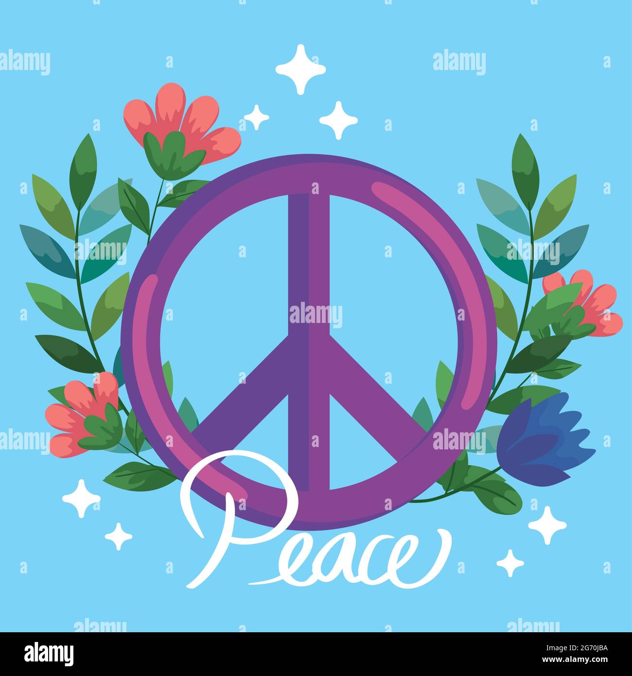símbolo del mundo de la paz Ilustración del Vector