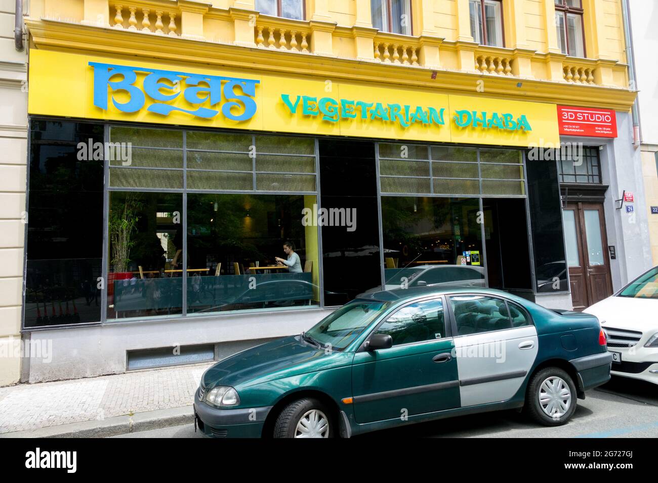 Dhaba Beas Restaurante vegetariano y vegetariano Praga República Checa Foto de stock