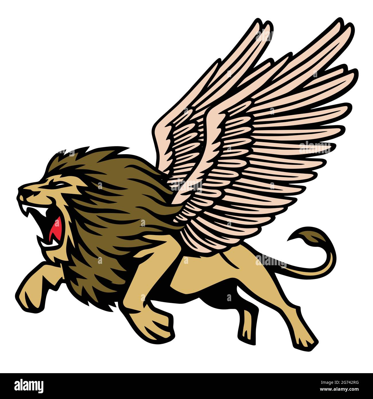 Top 47+ imagen dibujos de leones con alas - Abzlocal.mx