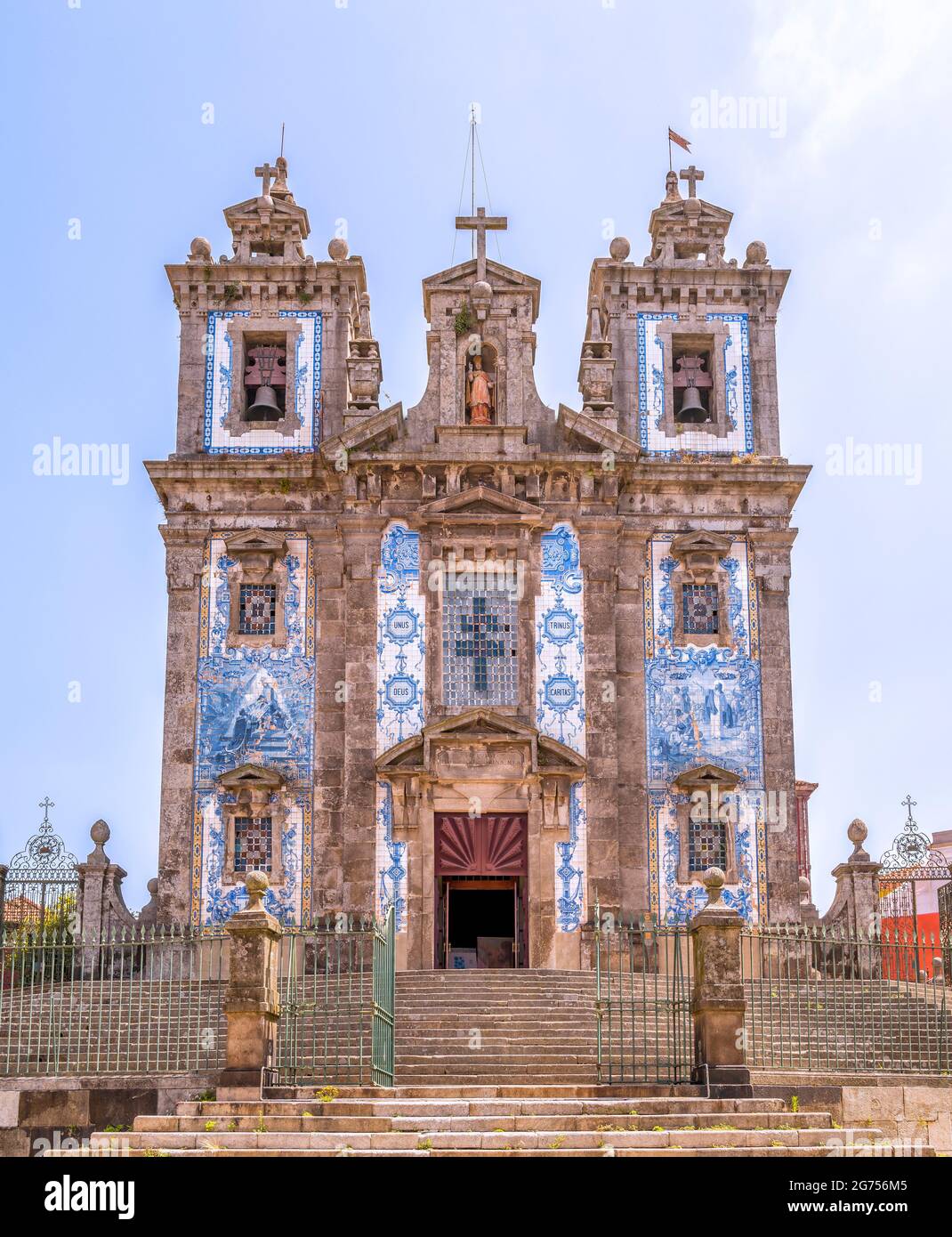 Iglesia de San Ildefonso en Oporto, Portugal Foto de stock