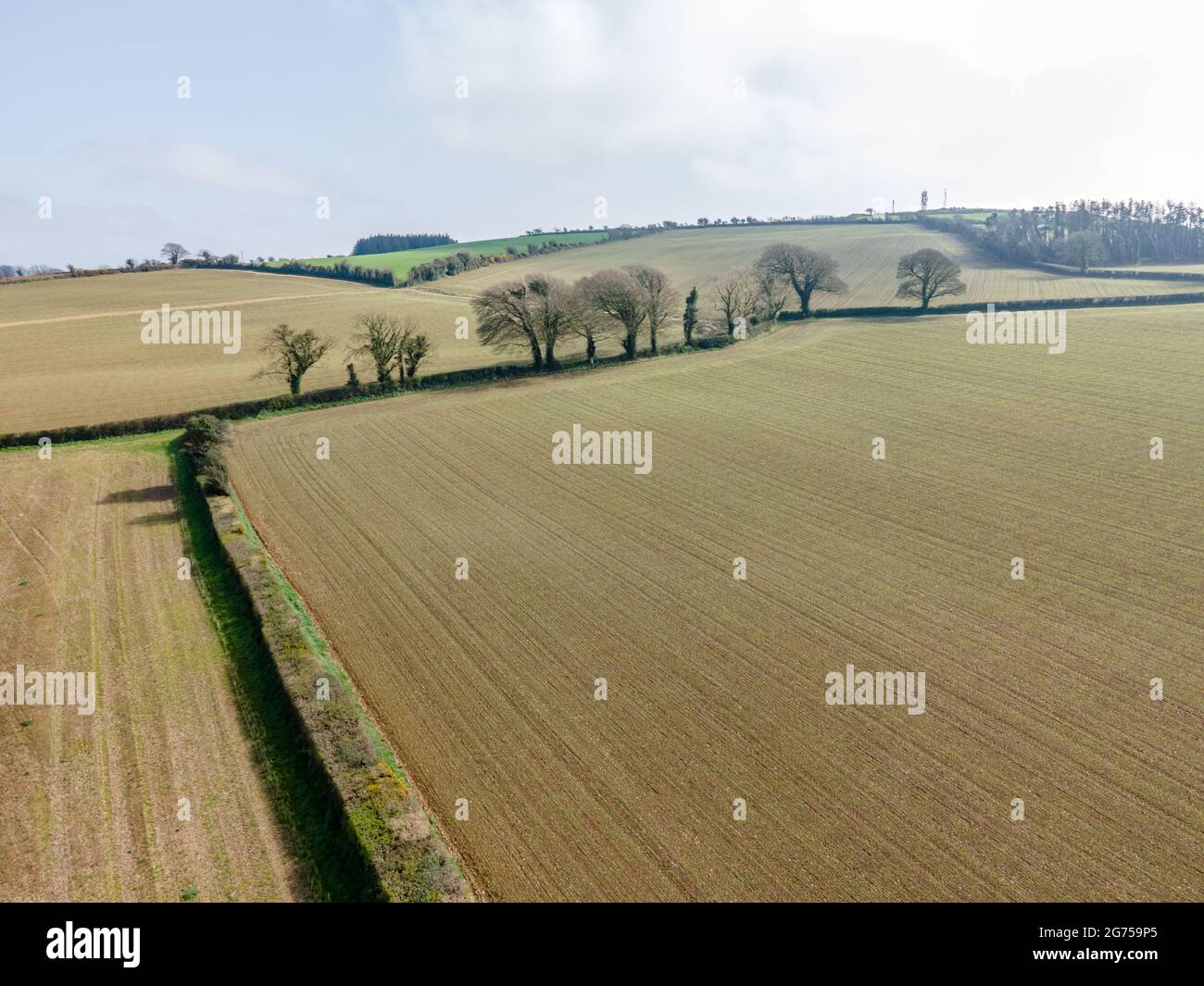 Campo de Drone Wexford Foto de stock