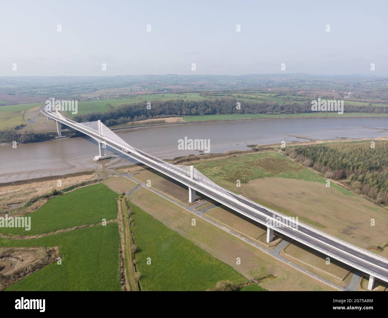 N25 Puente más largo de Rose Kennedy en Irlanda Foto de stock