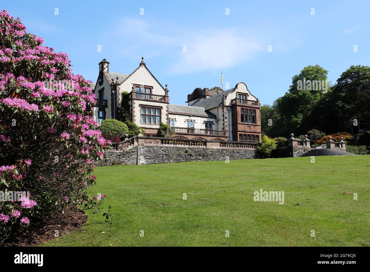 Graythwaite Hall, Nr Hawkshead, English Lake District Foto de stock
