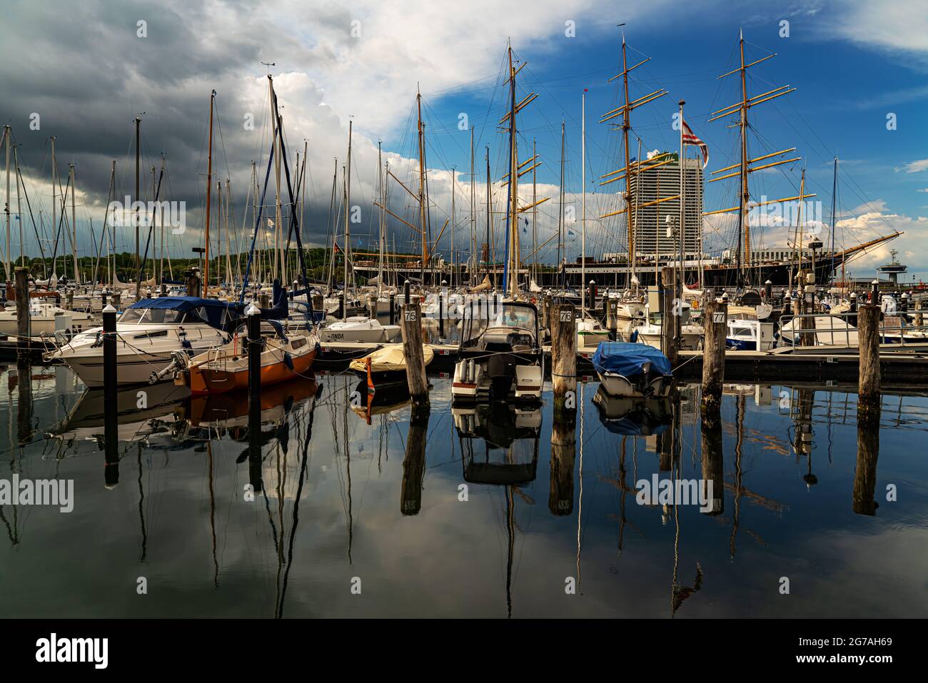 Hafenimpression, HL-Travemünde-Priwall Foto de stock