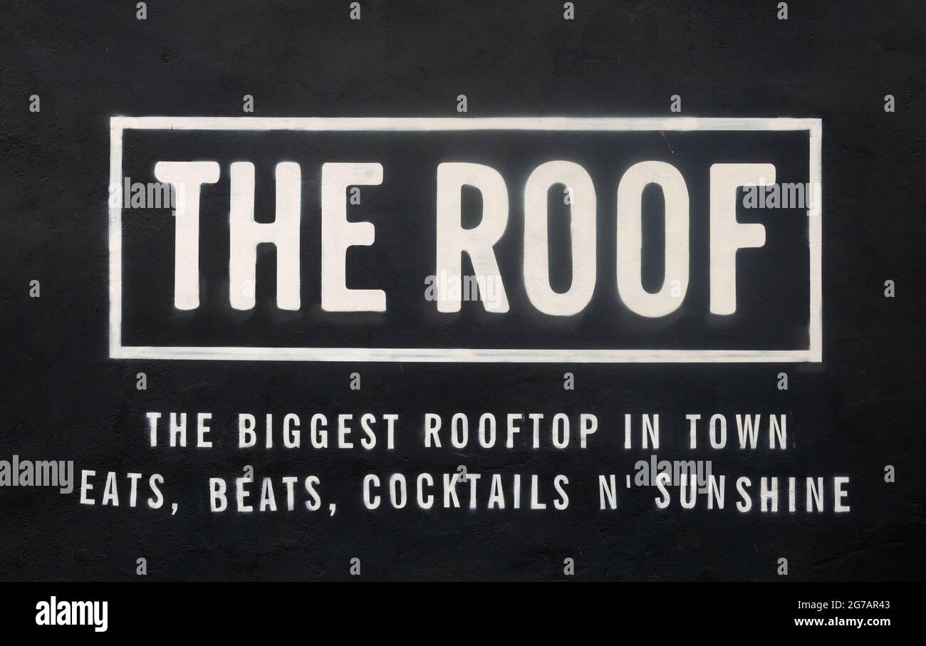 The Roof, un gran pub sobre alpins en Ropewalk, Liverpool Foto de stock