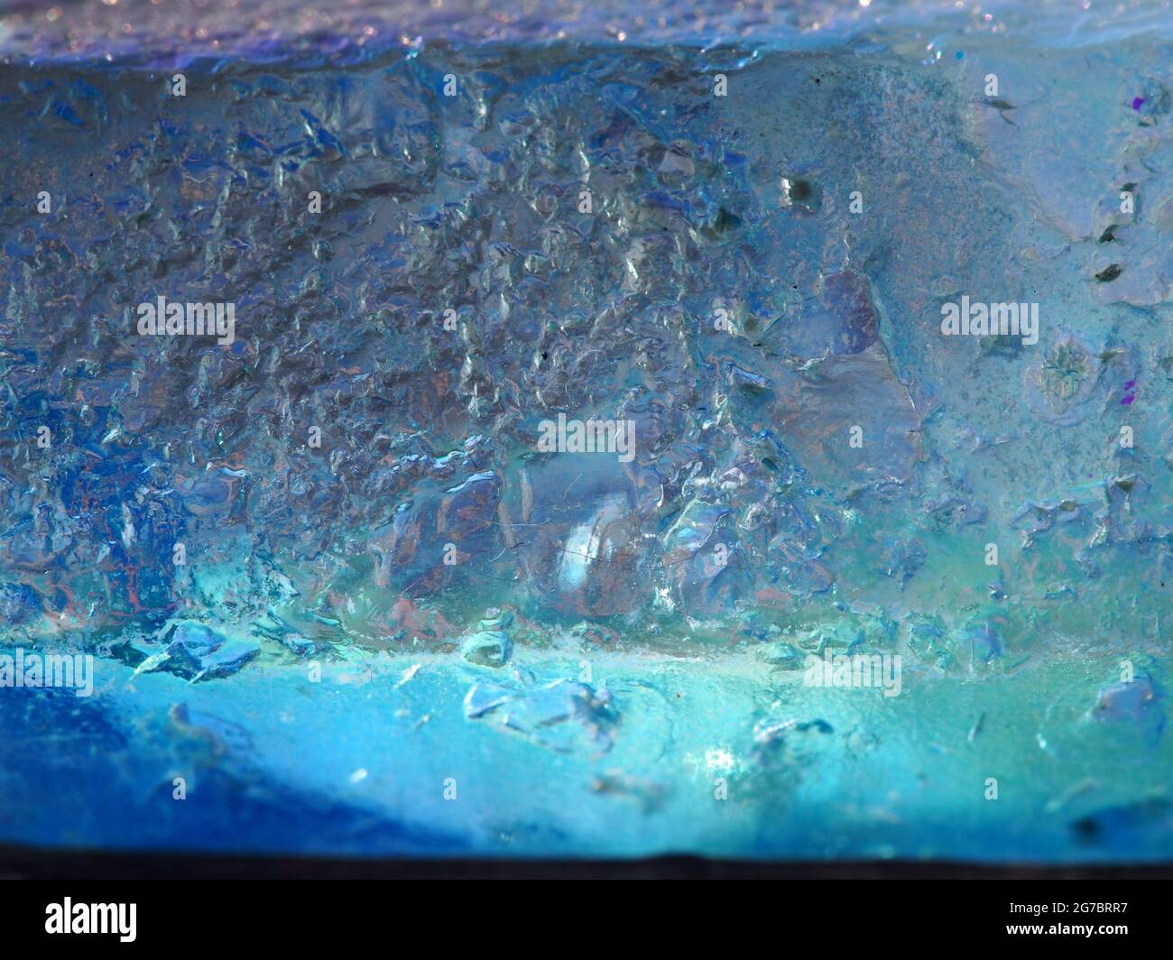 Cuarzo Aqua Aura en primer plano Foto de stock