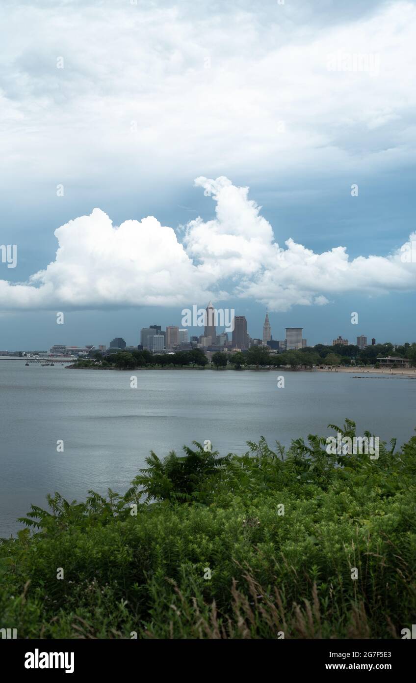 Cleveland Ohio Skyline Foto de stock