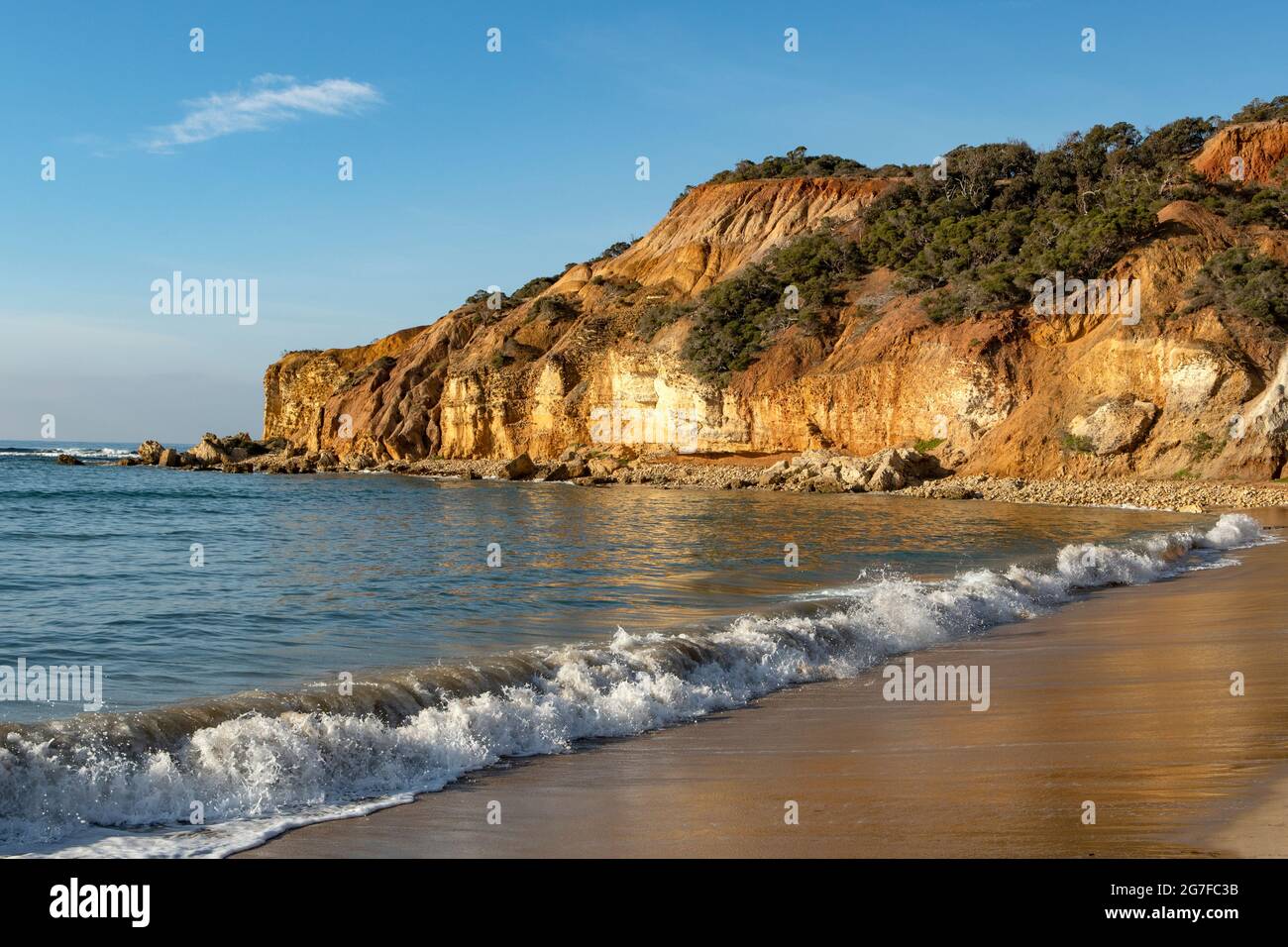 PT Addis de la playa de Addiscott, cerca de Anglesea Foto de stock