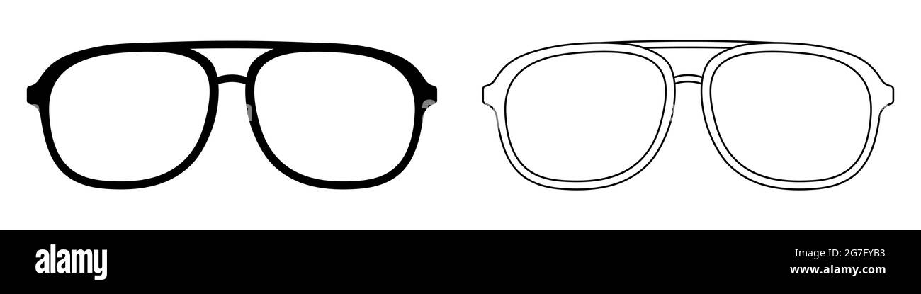 Icono de gafas de realidad aumentada de vectores. Símbolo de contorno  aislados ilustración Imagen Vector de stock - Alamy