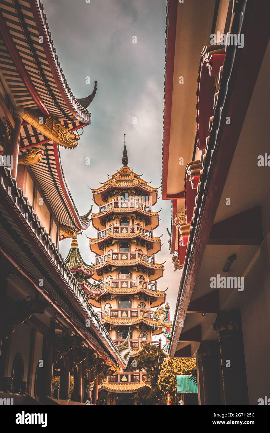 Templo Che Chin Khor y Pagoda, en Chinatown, Bangkok, Tailandia. Fotografías de alta calidad Foto de stock