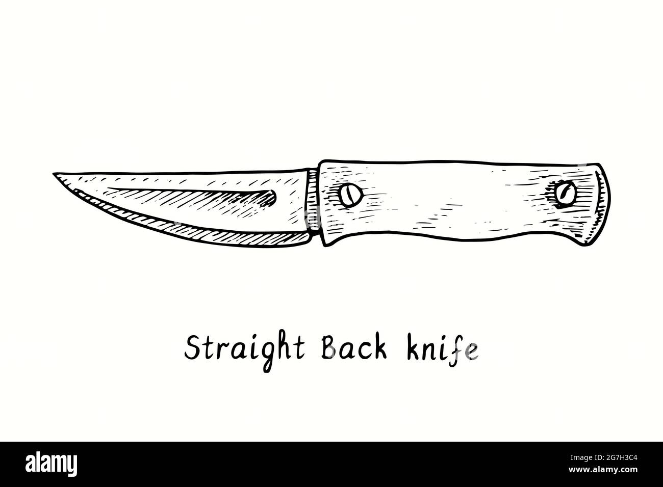 Straight back. Кухонная доска с ножами рисунок. Draw Knife in Bac.