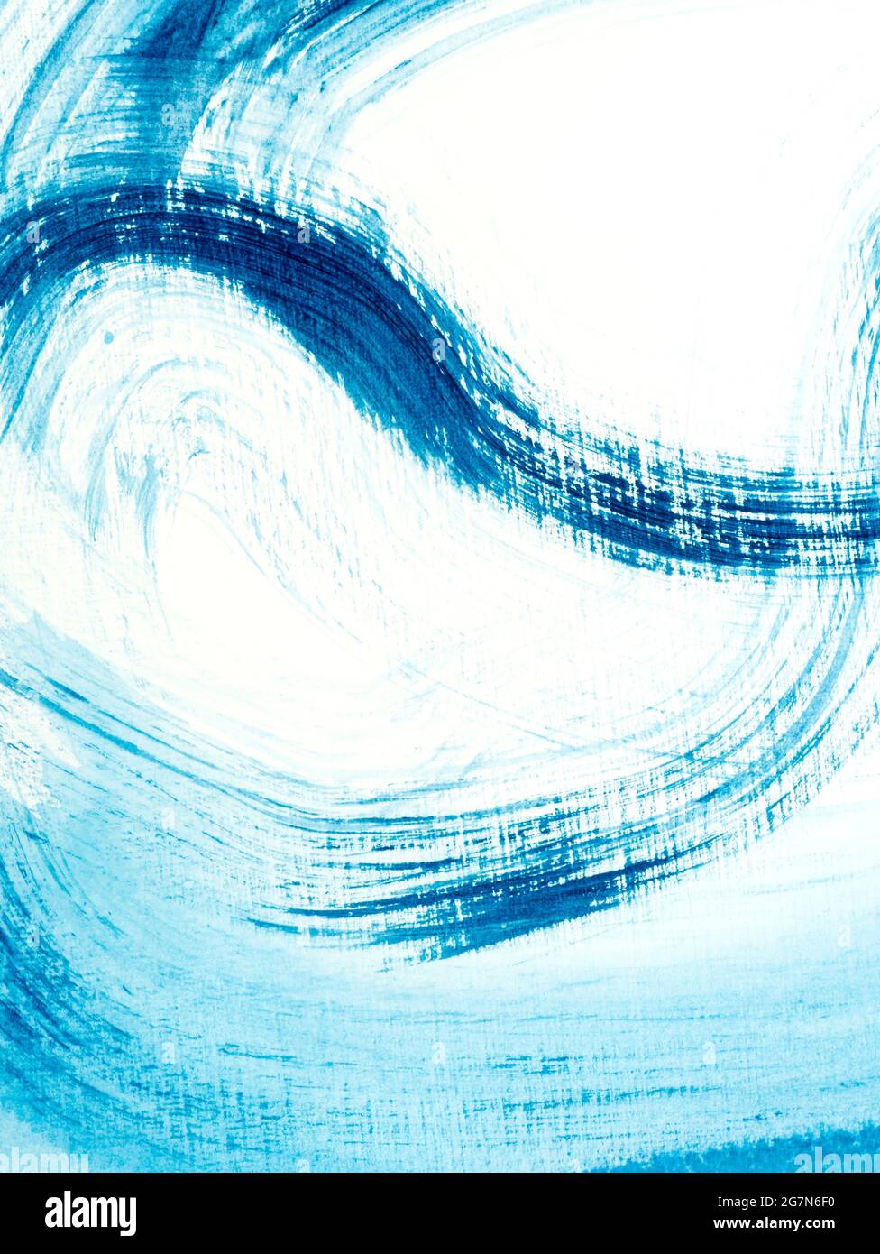 Trazos de pincel acrílico azul sobre fondo blanco con textura de pintura  dibujada a mano. Fondo pintado a mano abstracto creativo, pintura acrílica  sobre lienzo. C Fotografía de stock - Alamy