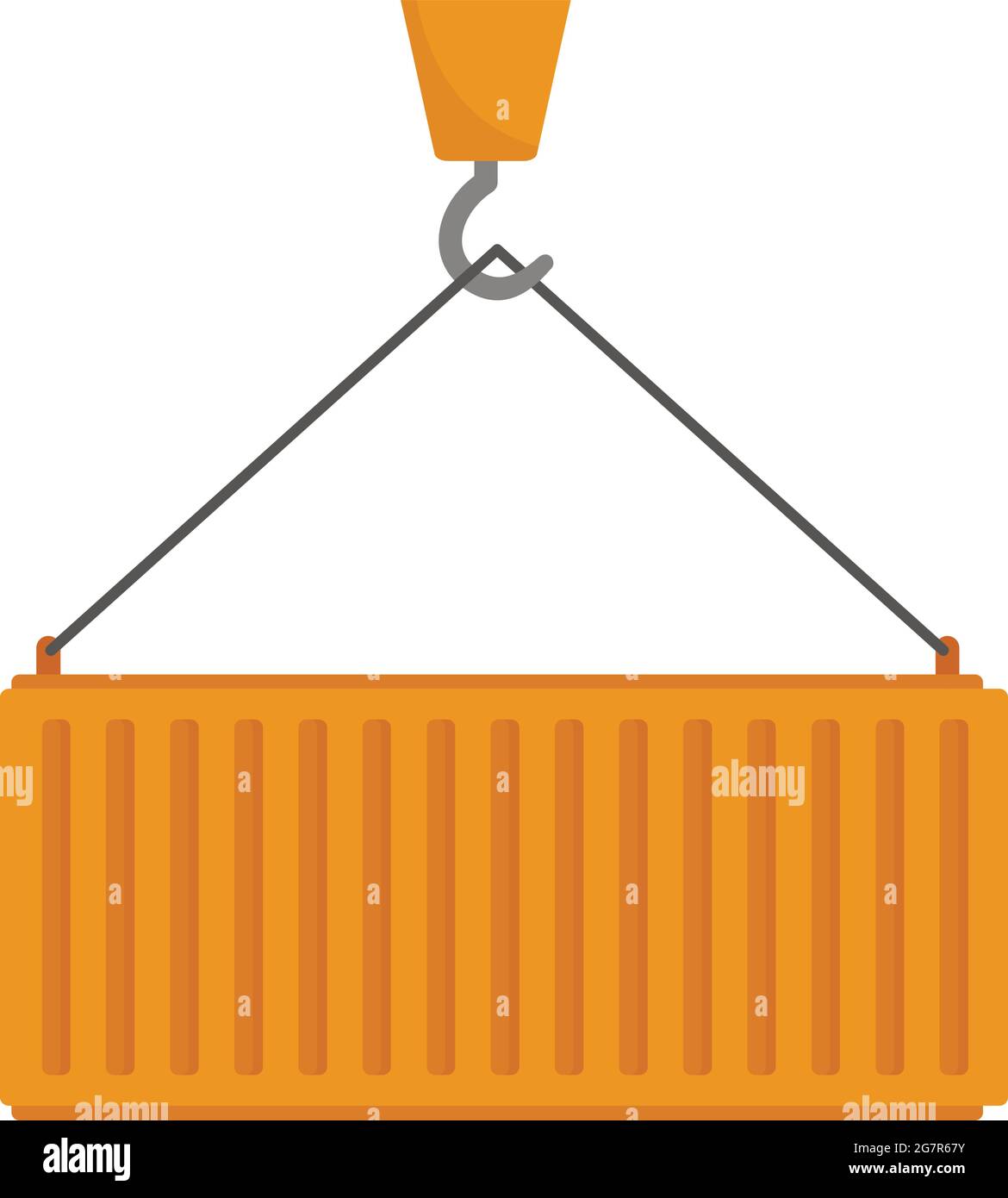 Icono de contenedor de carga. Ilustración plana del icono del vector del  contenedor de carga aislado sobre fondo blanco Imagen Vector de stock -  Alamy