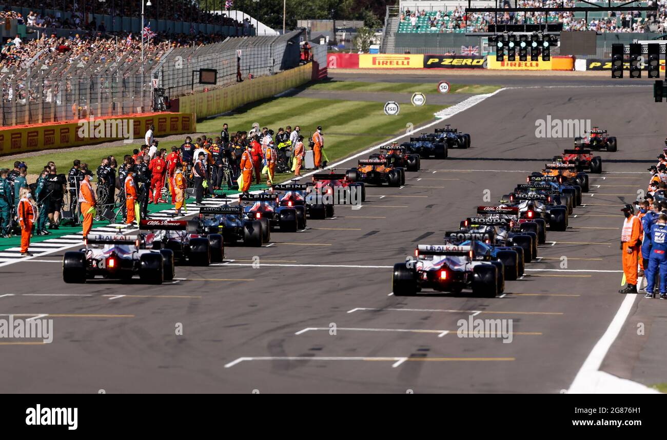 Grid ambien durante la Carrera Sprint de Fórmula 1 Pirelli Gran Premio  Británico 2021, 10th ronda del Campeonato Mundial de Fórmula Uno FIA 2021  del 16 al 18 de julio de 2021