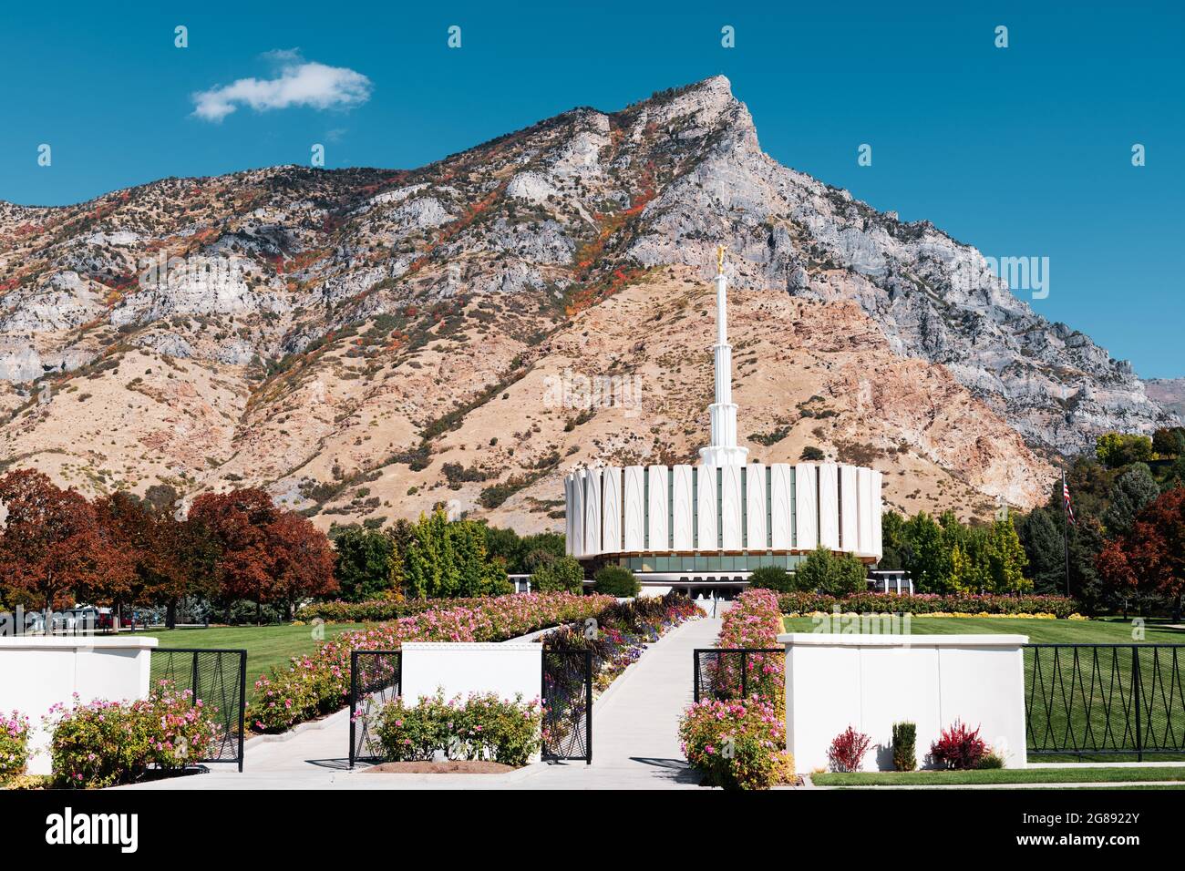Provo, Utah, EE.UU. En el Provo Utah Temple. Foto de stock