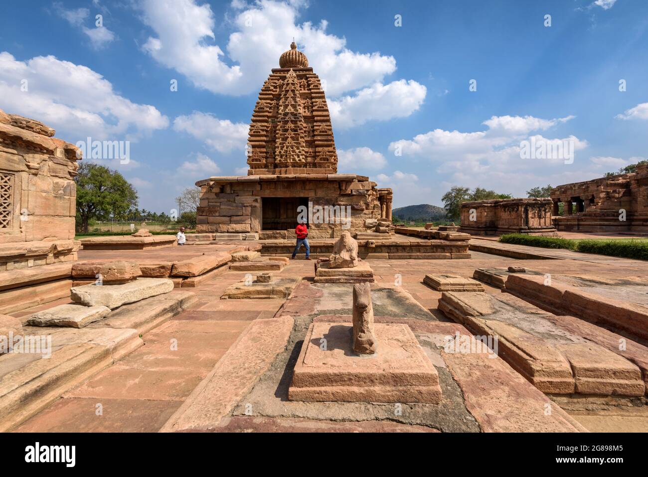 Pattadakal, Karnataka, India - 11 de enero de 2020 : El templo de Galagnatha en el complejo del templo de Pattadakal, que data del siglo 7th-8th, el Chaluky temprano Foto de stock