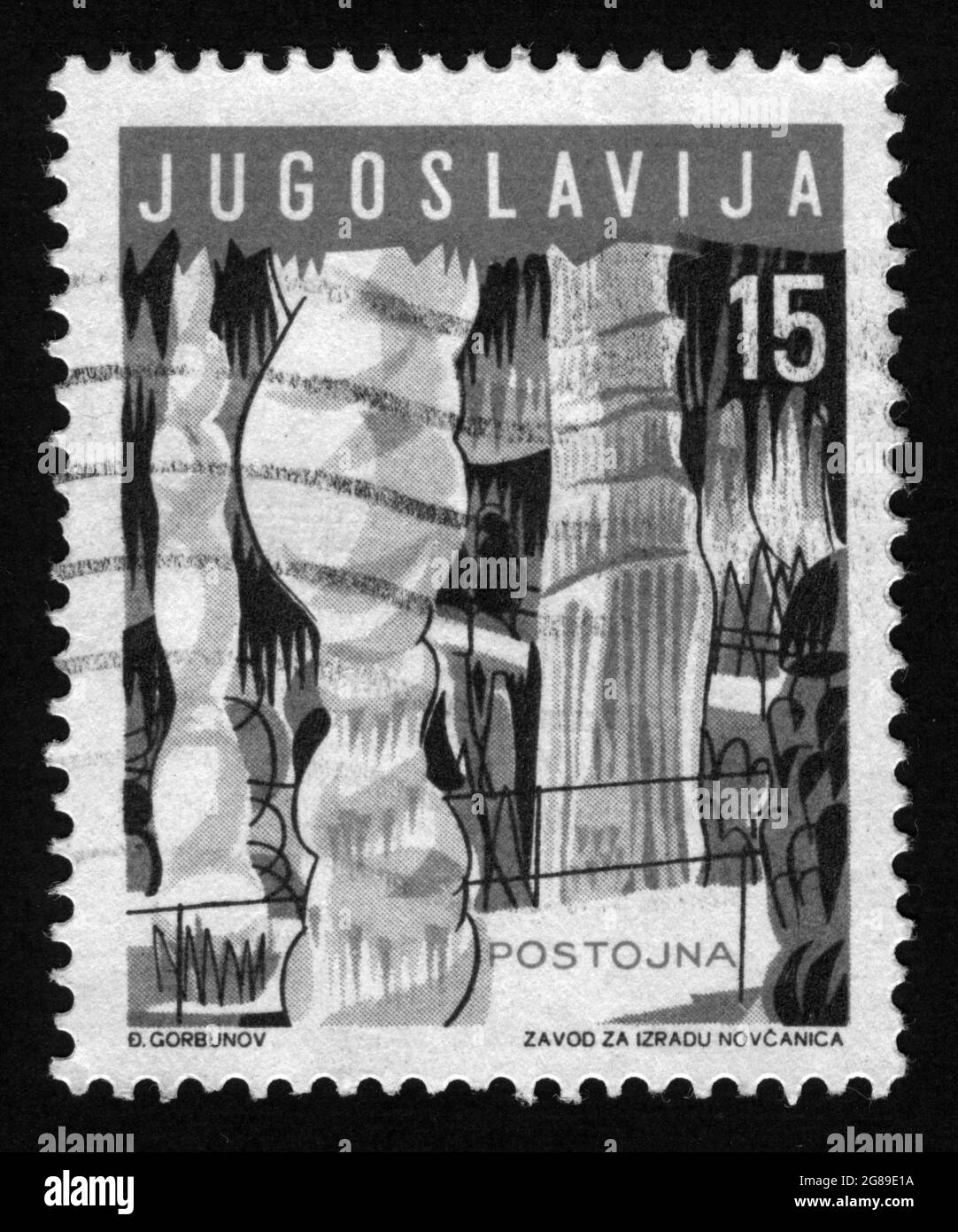 Estampado de sellos en Yugoslavia Fotografía de stock - Alamy