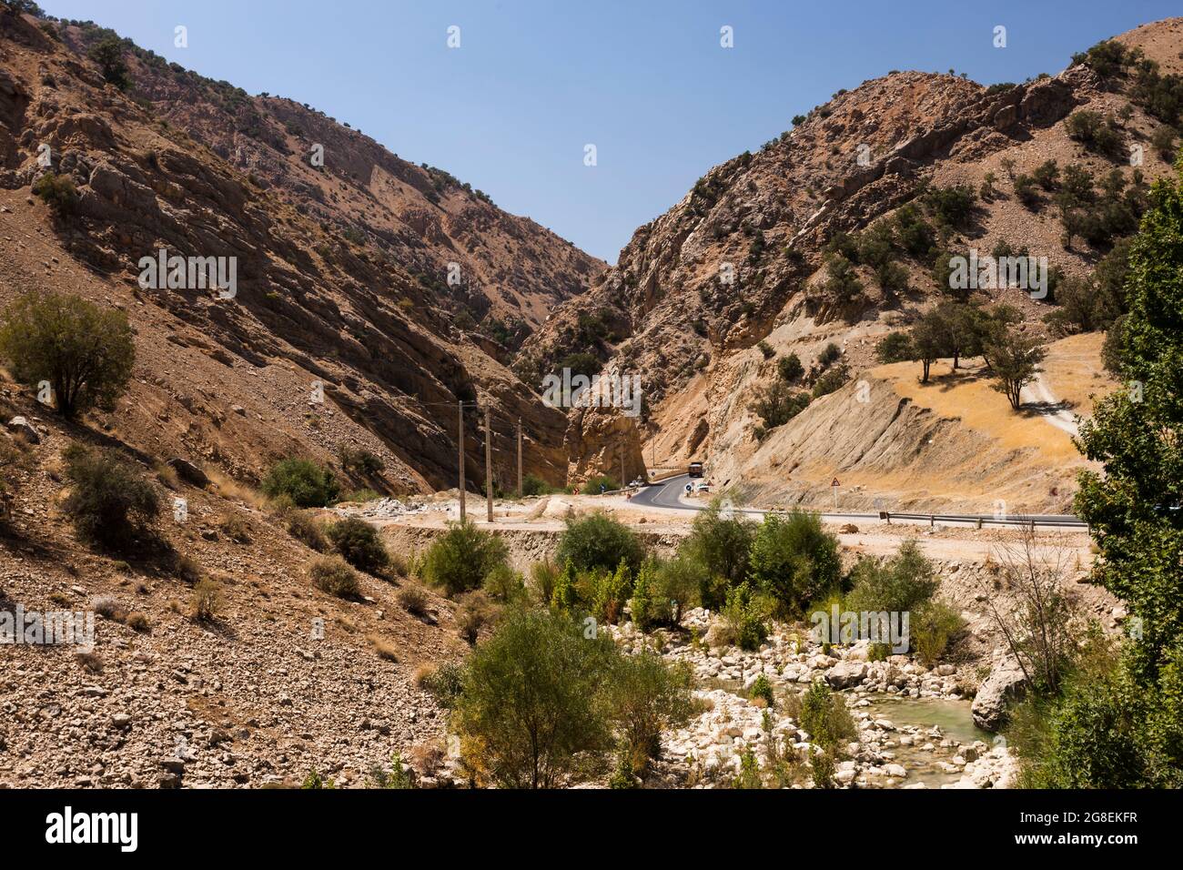 Presunta antigua 'Puerta Persa', Alejandro la gran batalla con Persia, montañas Zagros, suburbio de Yasuj, Irán, Persia, Asia Occidental, Asia Foto de stock