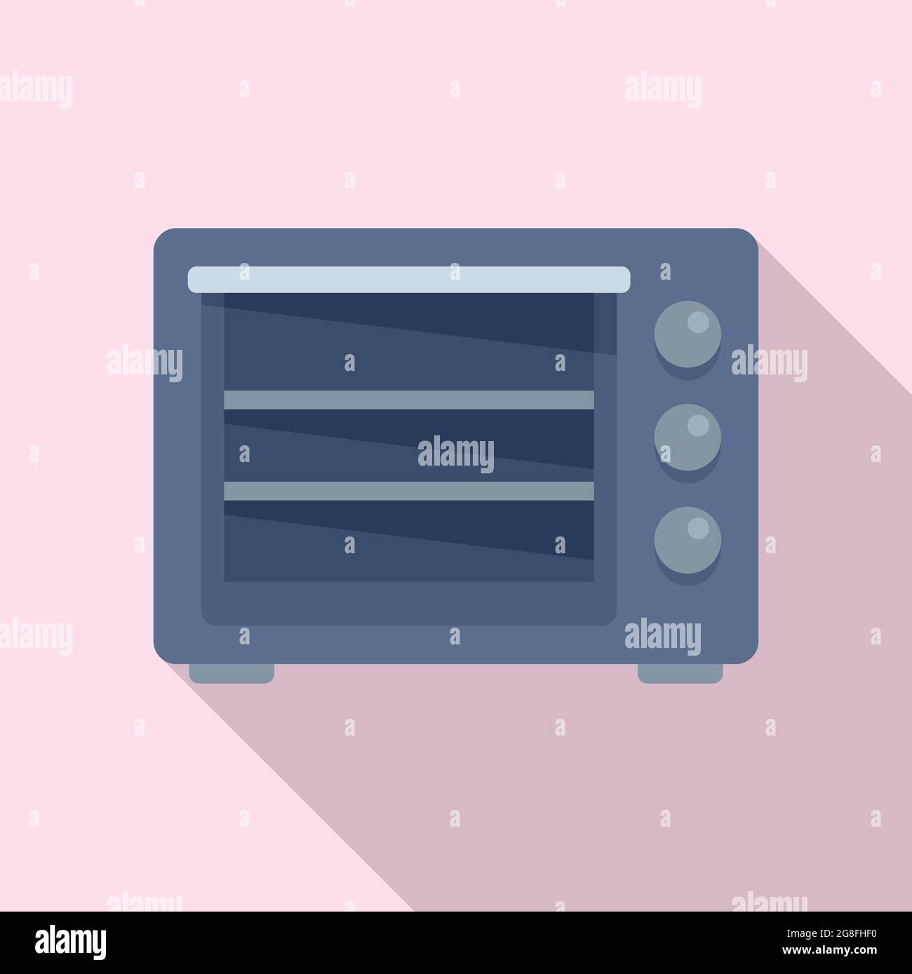 Vector plano de icono de horno de convección turbo. Estufa eléctrica a la  parrilla. Horno de gas Imagen Vector de stock - Alamy