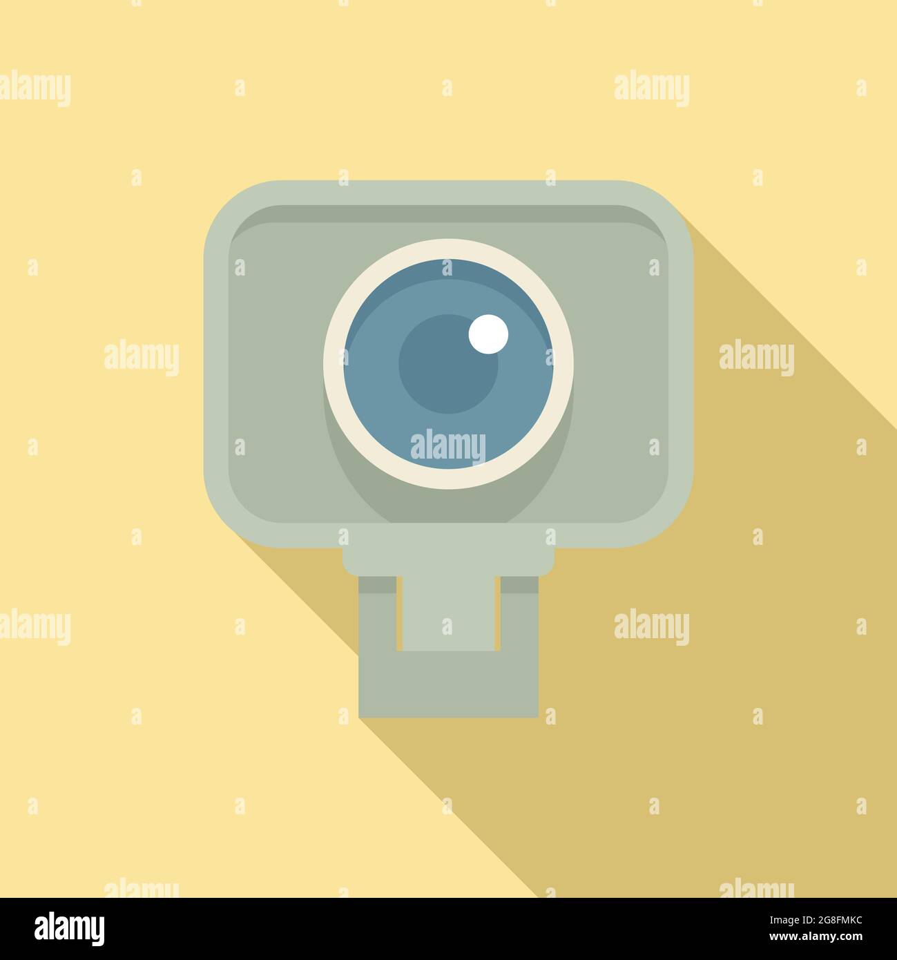 Vector plano de icono de cámara ojo de pez. Videocámara. Cámara de película  digital Imagen Vector de stock - Alamy