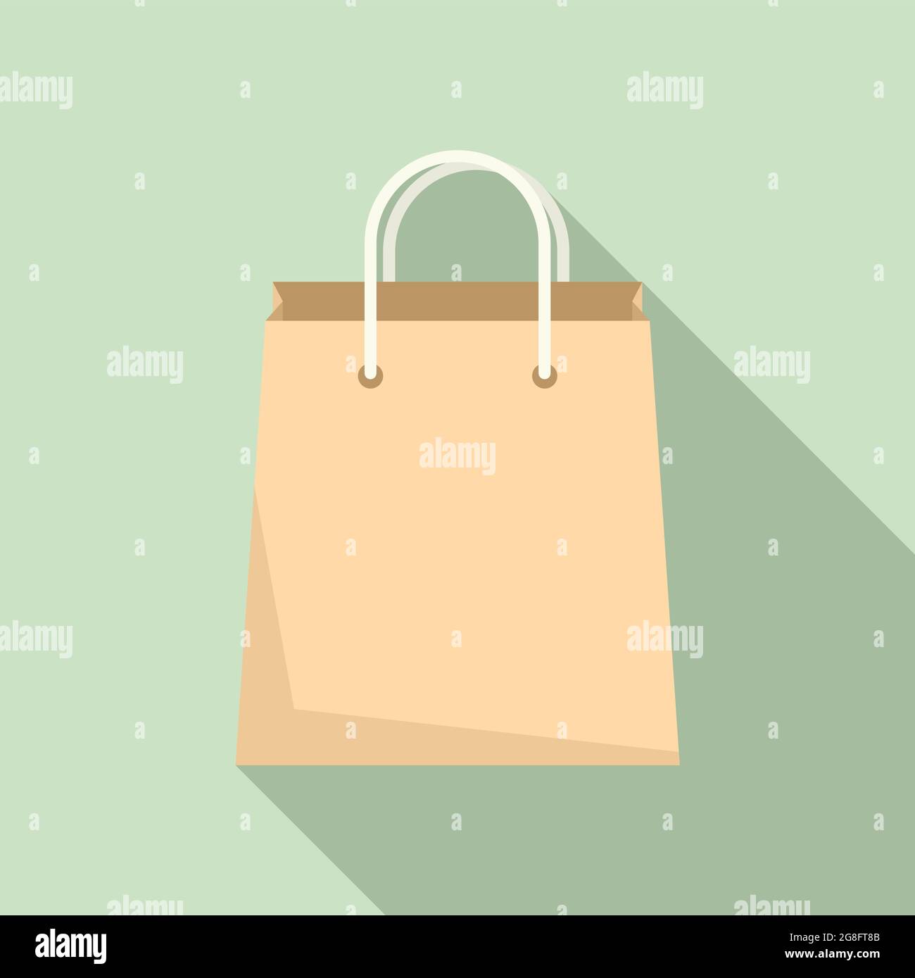 Vector plano de icono de bolsa de papel. Bolsa de mango Eco. Bolsa de mano  del mercado Imagen Vector de stock - Alamy