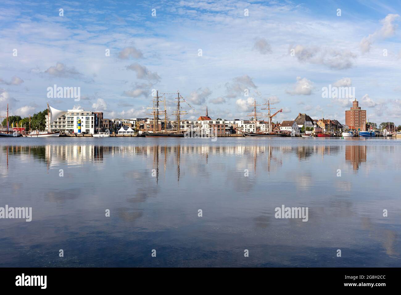 puerto de Eckernförde en Schleswig-Holstein, Alemania Foto de stock